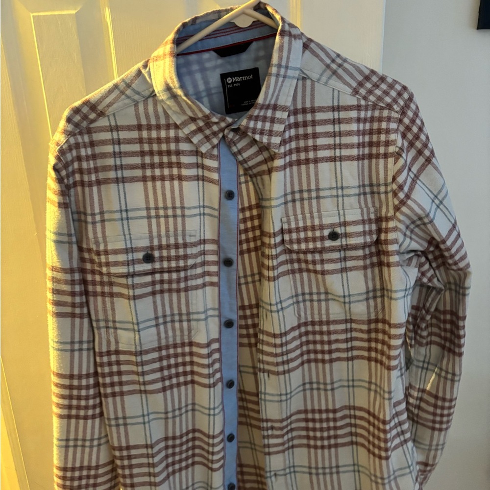 Marmot Plaid button down flannel